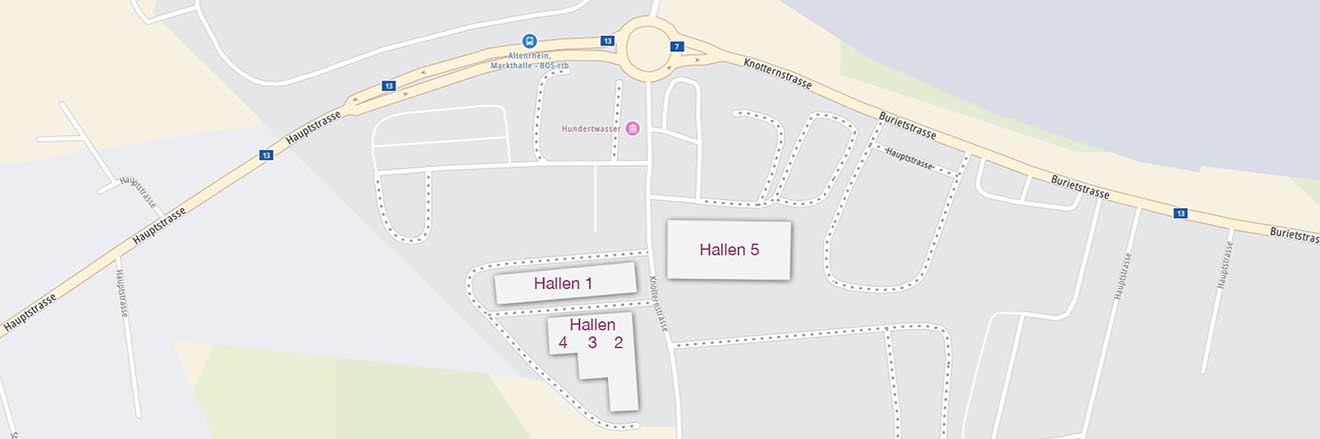 Standort PMK AG | Gewerbehallen Vermietungen