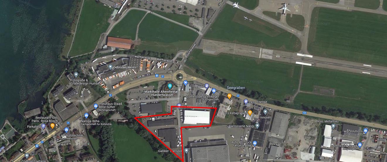 Standort PMK AG | Gewerbehallen Vermietungen